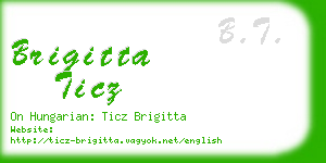 brigitta ticz business card